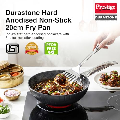 Image 2 of Prestige Durastone Hard Anodised Non-Stick Fry Pan 20Cm 1.1L