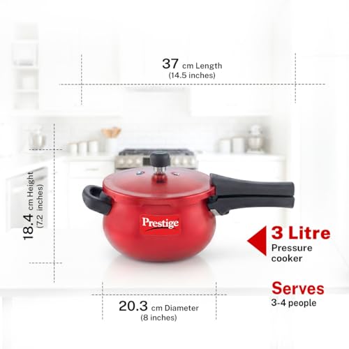 Image 4 of Prestige 3 Litre Deluxe Plus Outerlid Mini Pressure Cooker