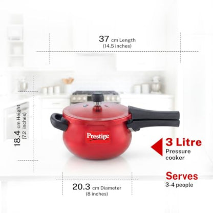 Image 4 of Prestige 3 Litre Deluxe Plus Outerlid Mini Pressure Cooker
