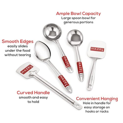 Image 3 of HAZEL Stainless Steel Kitchen Tools - Set of 5