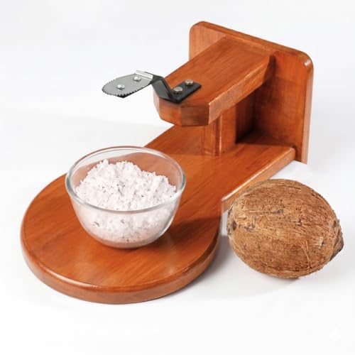 Image 1 of Default Title for the product Bmado Wooden Coconut Scraper Table Top Chirava Grater