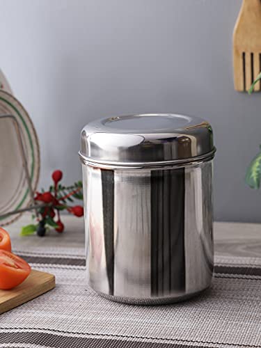 Image 1 of Default Title for the product neelam Stainless Steel Russian Deep Dabba- 3650 ml,1 Piece, Silver