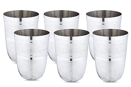 Image 1 of Default Title for the product neelam Stainless Steel Diamond Glass Set of 6, 300 ml