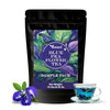 Image 1 of Default Title for the product TEAAZA Blue butterfly Pea Flower tea For Weight loss,belly fat,skin & acne|Caffeine Free Herbal Tea|100% Organic Blue Pea Tea|Plant Based|ANTIOXIDANT RICH|10 Grams|20 Cups|Non - GmO - Vegan
