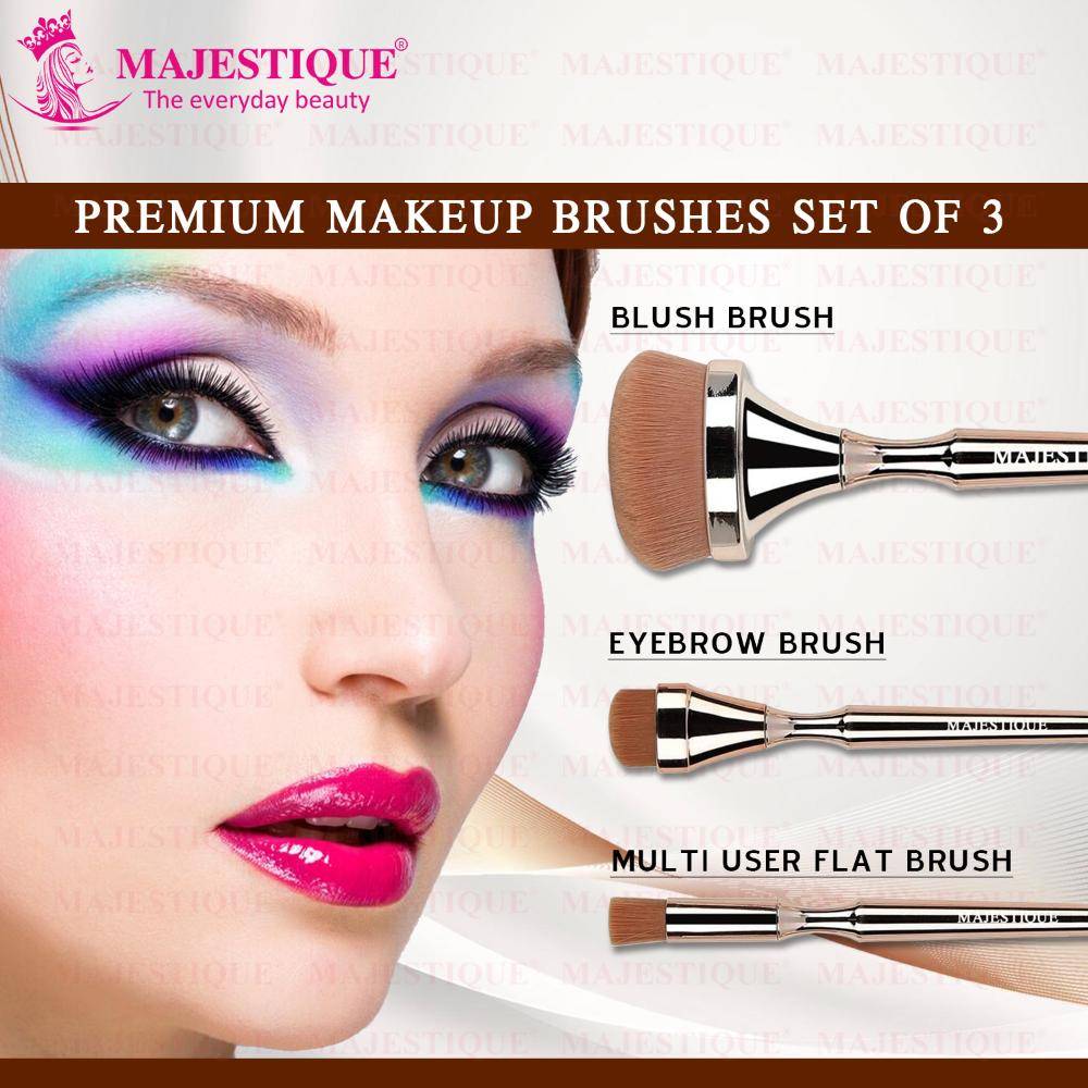 Image 6 of Majestique Blush Brush, Eyebrow And Multi-Use Professional Luminous HD Brushes