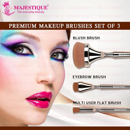 Image 6 of Majestique Blush Brush, Eyebrow And Multi-Use Professional Luminous HD Brushes