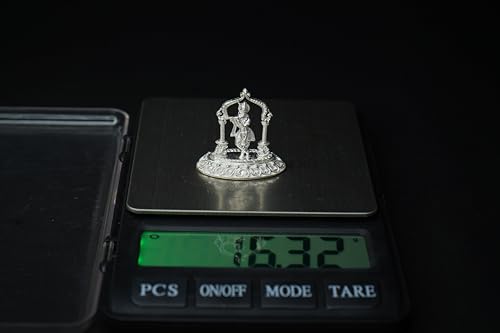 Image 5 of Dista Silvers Lord Krishna with Flute Idol 16.32 Grams