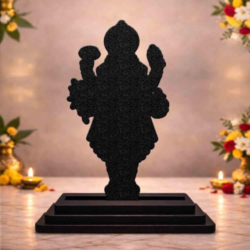 Image 2 of Lord Dhanvantri Wooden MDF Printed Idol with Stand, 4 x 5 Inch, Pooja Room Decor, Home Temple Mandir Decoration, Religious Gift
