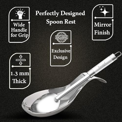 Image 4 of Parage Stainless Steel Spoon Rest Set of 2, 21.5 cm Long