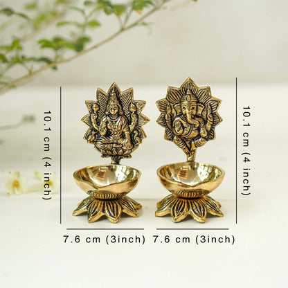 Image 6 of Behoma Lakshmi Ganesh Diya Set