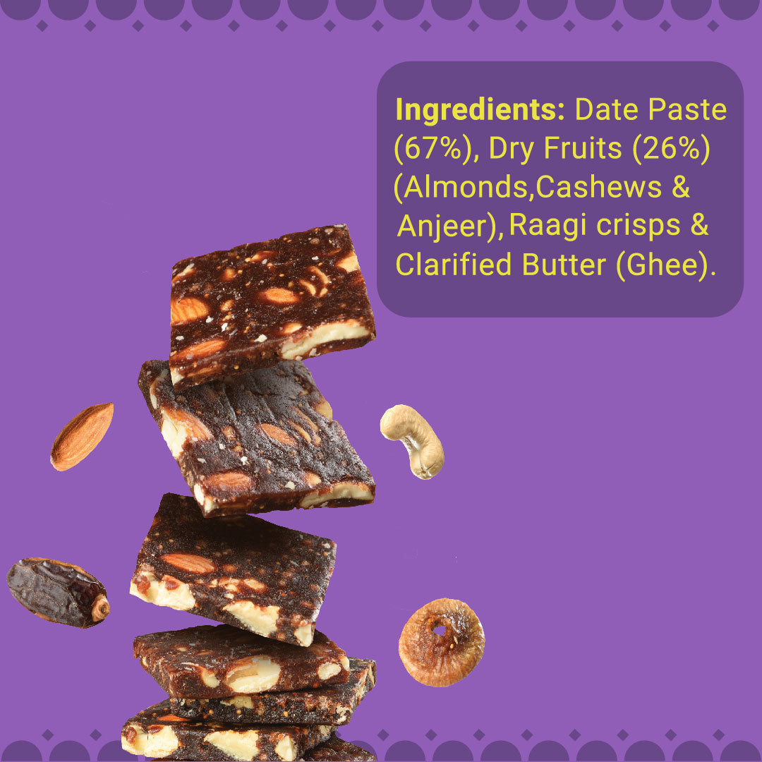 Image 7 of Go desi Dry Fruit Barfi | Made with 93% Dry Fruits
