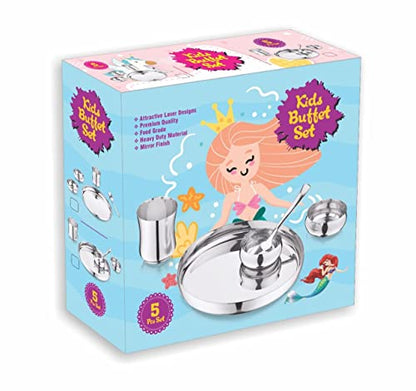 Image 7 of HAZEL Stainless Steel Dinner Set for Kids