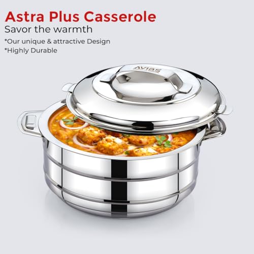 Image 6 of AVIAS Astra Plus Stainless Steel Insulated Casserole/Hot Pot, 1500ml