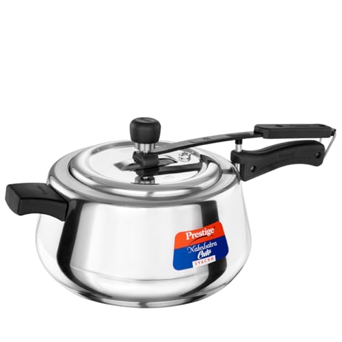 Image 1 of Default Title for the product Prestige Stainless Steel Nakshatra Pressure Cooker