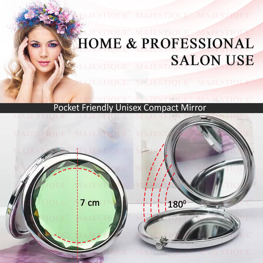 Image 5 of Majestique Crystal Edge Beauty Folding Mirror With Magnification
