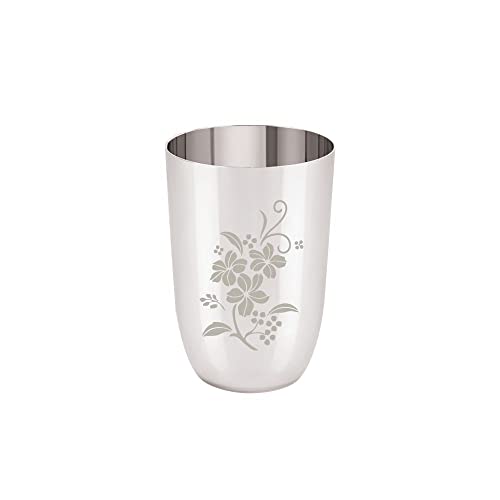 Image 3 of neelam Stainless Steel 7, 18 Gauge Lazer Etching Glass, 300 ml, Set of 6