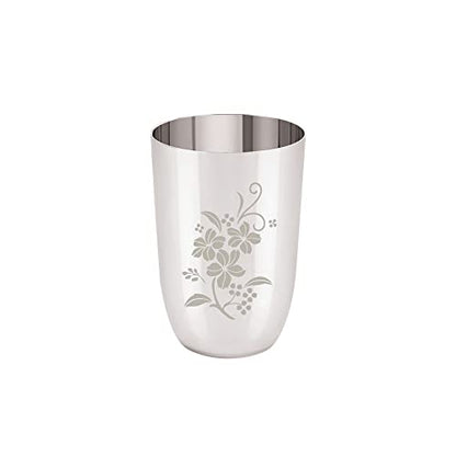 Image 3 of neelam Stainless Steel 7, 18 Gauge Lazer Etching Glass, 300 ml, Set of 6