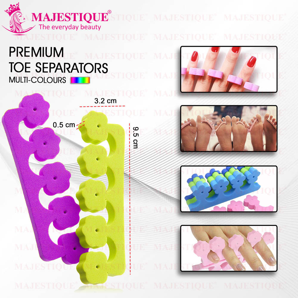Image 2 of Majestique Foot Finger Separator - Premium Pedicure Tool Kit