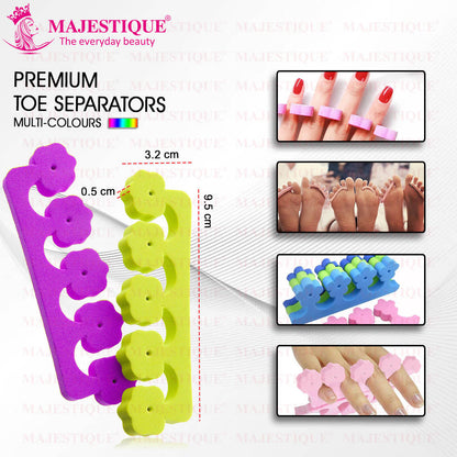 Image 2 of Majestique Foot Finger Separator - Premium Pedicure Tool Kit
