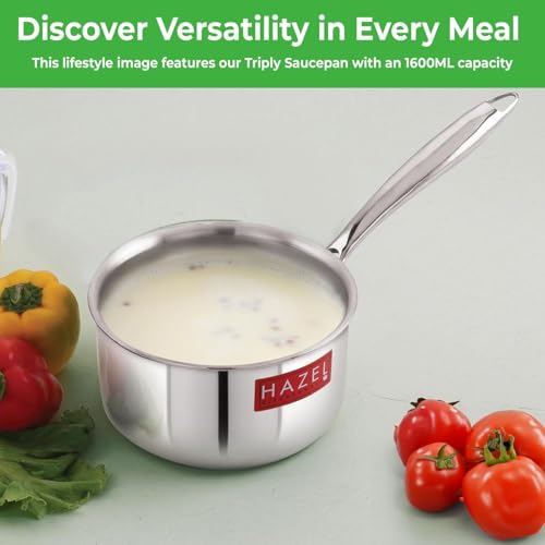 Image 4 of HAZEL Triply Stainless Steel Saucepan
