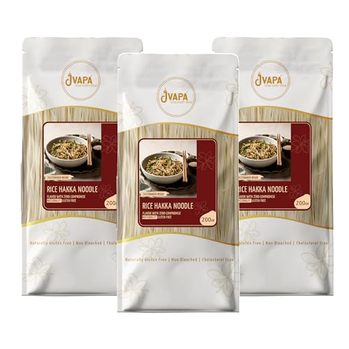 Image 1 of Pack of 1 for the product JVAPA Rice Noodles with Hakka Masala Seasoning Inside 210g Pack of 3