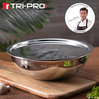 Image 6 of BERGNER Tripro Triply Stainless Steel Cook and Serve Tasla/Tasra