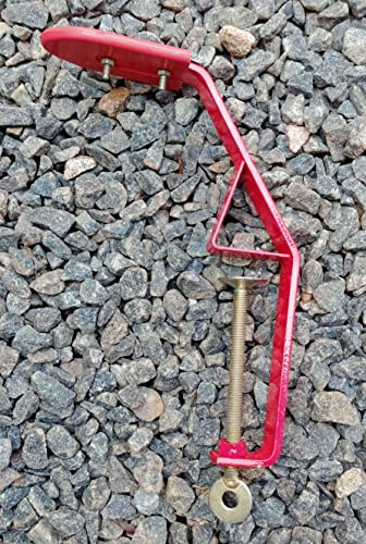 Image 6 of Spicado Traders Coconut Scraper/Grater/Chirava Steel with Stainless Steel Blade - 1 Piece (Powder Coated - Red)