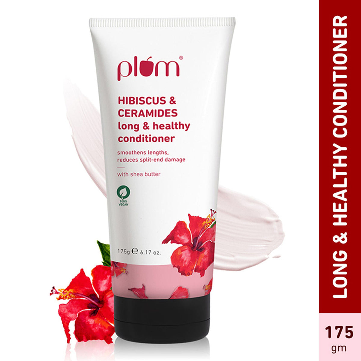 Image 1 of 175 gm / Pack of 1 for the product Plum Hibiscus & Ceramides Conditioner For Healthy- Long Hair