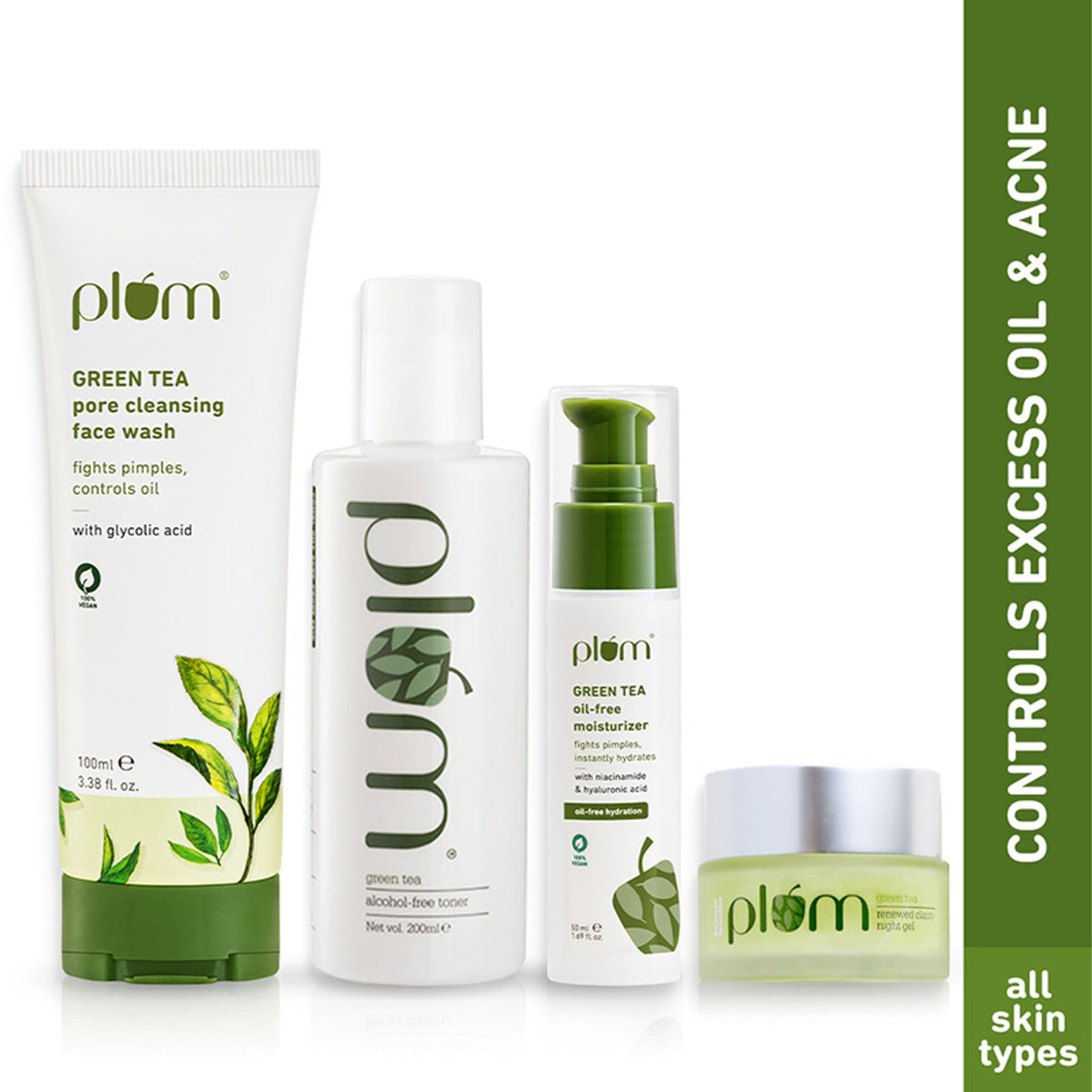 Image 1 of combo / Pack of 1 for the product Plum Green Tea Day & Night C-T-M Kit