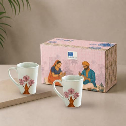 Image 2 of Tree of Life (Set of 2) for the product ExclusiveLane Tree of Life Ceramic Coffee Mug 325 ml