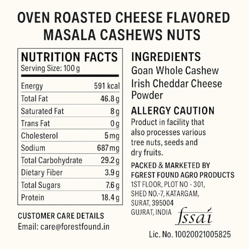 Image 3 of Forest Found Cheese Flavored Roasted Cashews 400g