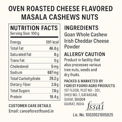 Image 3 of Forest Found Cheese Flavored Roasted Cashews 400g