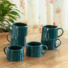 Image 1 of Aqua (Set of 6) for the product ExclusiveLane Aqua Ceramic Coffee Mugs