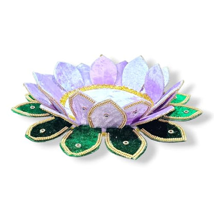 Image 1 of Default Title for the product YRK Lotus Stand 15 Inch | Violet | Lotus Base | Varalakshmi Idol for Pooja | Varalakshmi Stand | Varalakshmi Ammavari Idol | Varalakshmi Amman | Varamahalakshmi