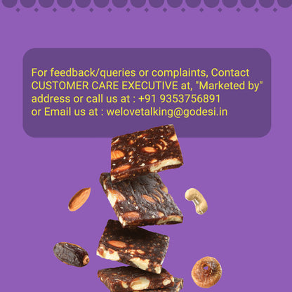 Image 9 of Go desi Dry Fruit Barfi | Made with 93% Dry Fruits