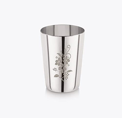 Image 1 of Default Title for the product neelam Stainless Steel Drinking Glass Set 400 ml Pack of 4