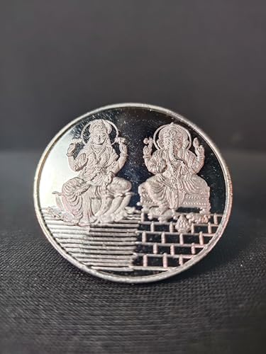 Image 1 of Default Title for the product Dista Silvers Pure Silver Ganesh Lakshmi Coins 20g
