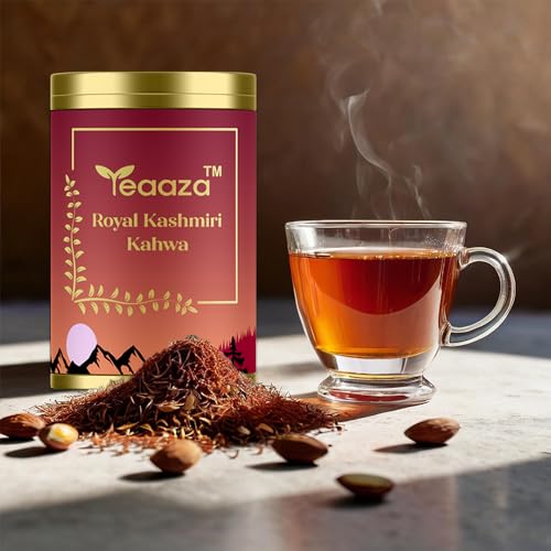 Image 6 of Teaaza Royal Kashmiri Kahwa Green Tea, Herbal Tea | 50 Gm Granules