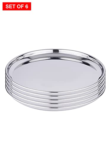 Image 3 of neelam Stainless Steel Buffet Plate 17.5 cm Set of 6