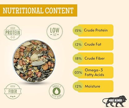 Image 11 of Foodie Puppies Parrot Bird Food for Big Parrot Birds