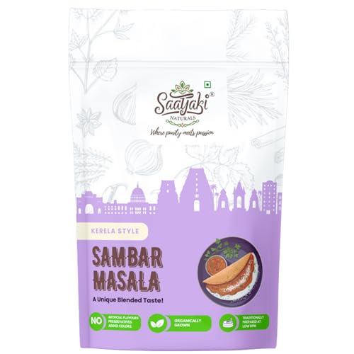 Image 2 of 50 g (Pack of 1) for the product SAATYAKI NATURALS Kerala Sambar Masala