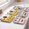 Image 1 of Default Title for the product HAZEL Stainless Steel 4 in 1 Section Plate Meal Tray Set of 6 for Office