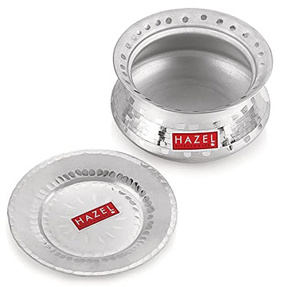 Image 5 of 3.2 Litres for the product HAZEL Aluminium Hammered Finish Handi Cooking Pots