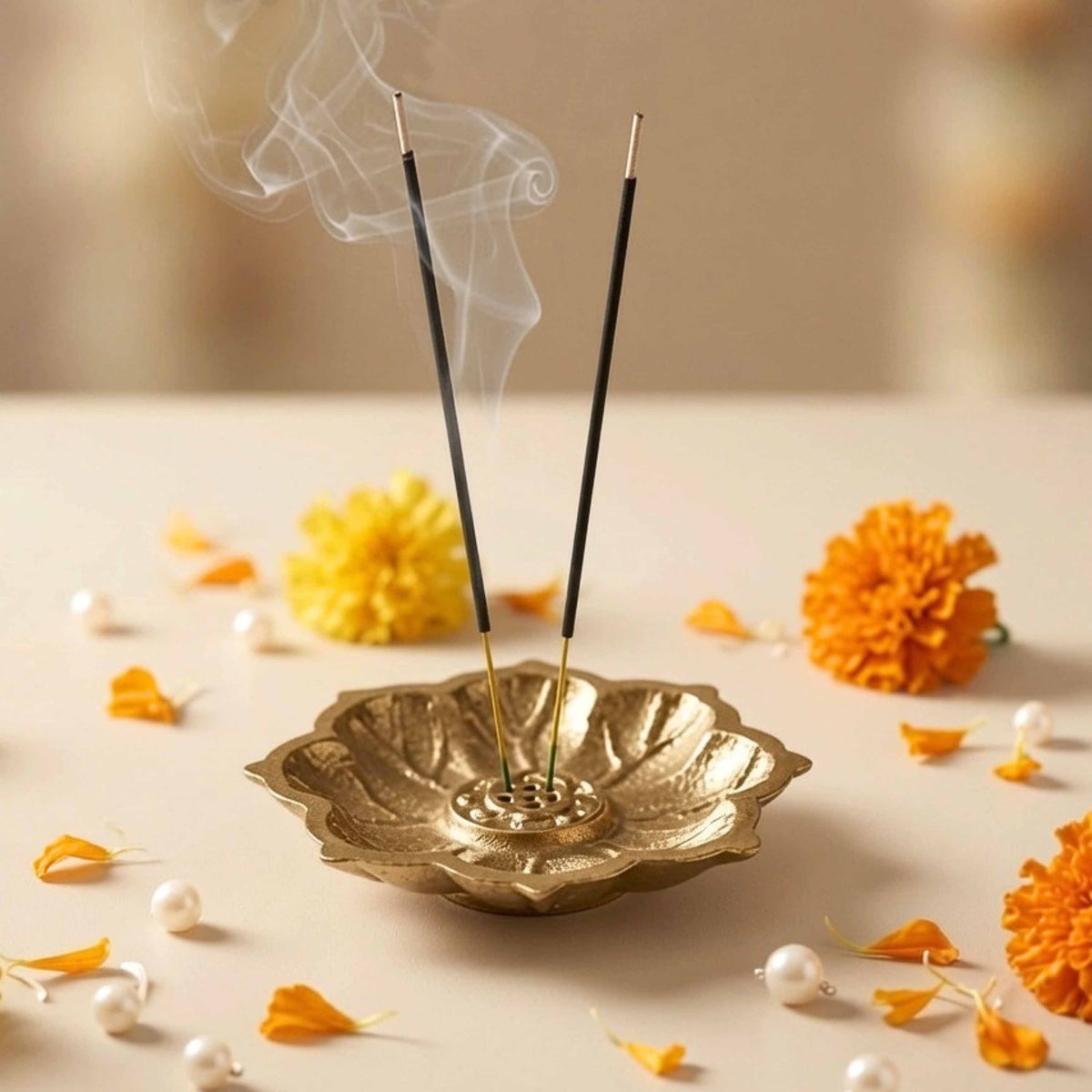 Image 1 of Behoma Lotus Incense Holder