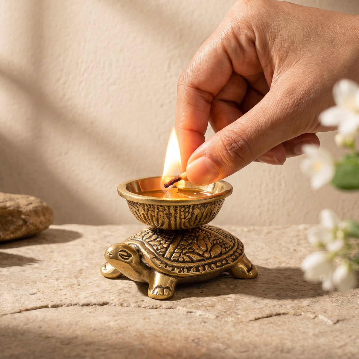 Image 3 of Behoma Turtle Diya