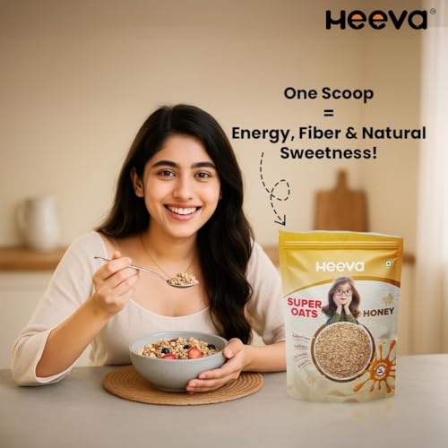 Image 6 of Heeva 10g Protein Super Oats Honey 400g