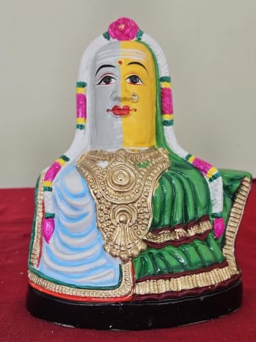 Image 4 of Breeze Handicrafts Paper Mache Nandi Lingam Set for Bommala kolu, Golu Dolls, Navratri Decoration, Traditional Gift