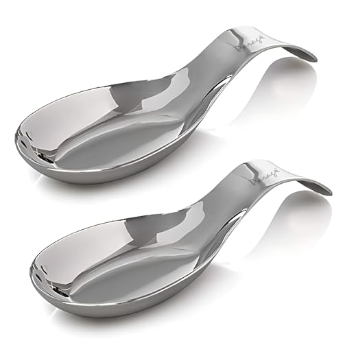 Image 1 of Default Title for the product Parage Stainless Steel Spoon Rest Set of 2, 21.5 cm Long