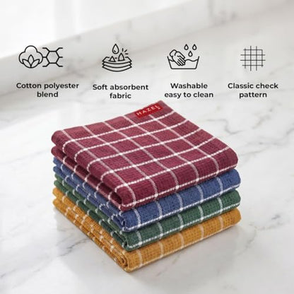 Image 4 of HAZEL Cotton Kitchen Towel Set of 12