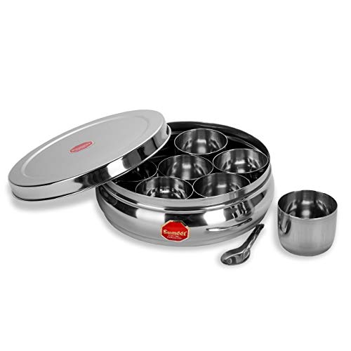 Image 2 of 1.1 Ltr Capacity for the product Sumeet Stainless Steel Belly Shape Masala Box